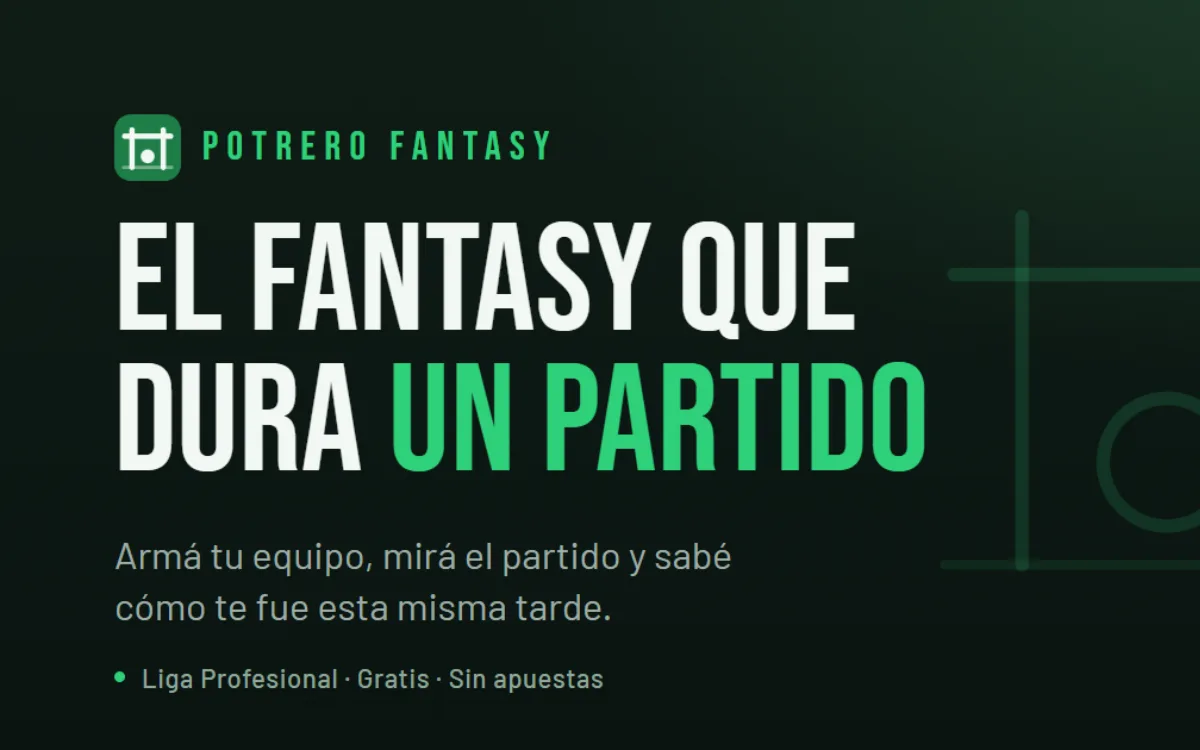 Presentación de Potrero Fantasy: el fantasy que dura un partido.
